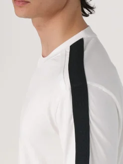 T-shirt in cotone con bande Armani Exchange