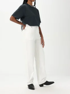 T-shirt in cotone con girocollo gioiello Golden Goose