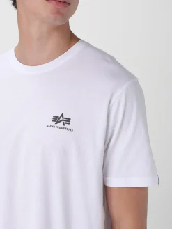 T-shirt in cotone con logo Alpha Industries