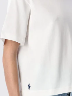 T-shirt in cotone con logo ricamato Polo Ralph Lauren