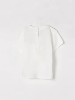 T-shirt in cotone con logo Fendi