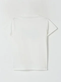 T-shirt in cotone con logo di paillettes Liu Jo
