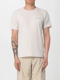 T-shirt in cotone con logo Columbia