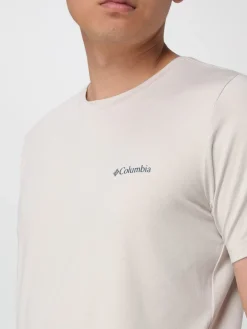 T-shirt in cotone con logo Columbia