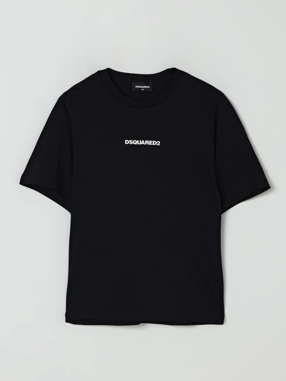 T-shirt in cotone con logo DsQuared2