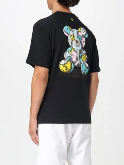 T-shirt in cotone con logo e stampa Orso Barrow