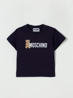 T-shirt in cotone con logo Teddy Moschino