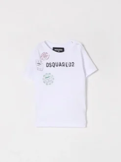 T-shirt in cotone con logo Dsquared2