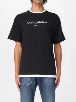 T-shirt in cotone con logo Dolce & Gabbana