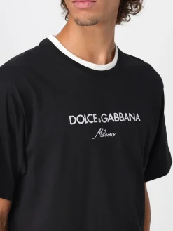T-shirt in cotone con logo Dolce & Gabbana