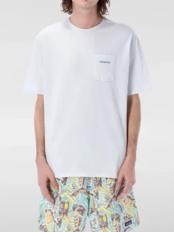 T-shirt in cotone con logo posteriore Patagonia