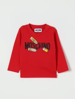 T-shirt in cotone con logo Moschino