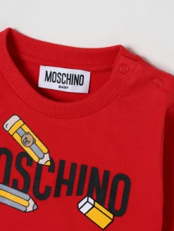 T-shirt in cotone con logo Moschino