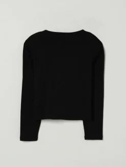 T-shirt in cotone con logo di strass Liu Jo