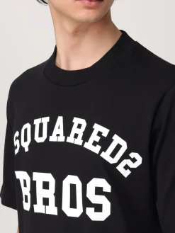 T-shirt in cotone con logo bros Dsquared2