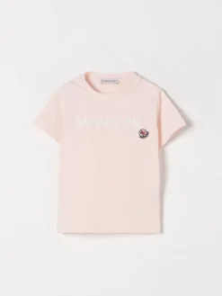 T-shirt in cotone con logo Moncler