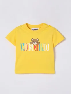 T-shirt in cotone con logo Teddy Moschino