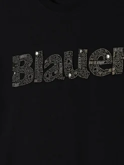 T-shirt in cotone con logo di perline Blauer