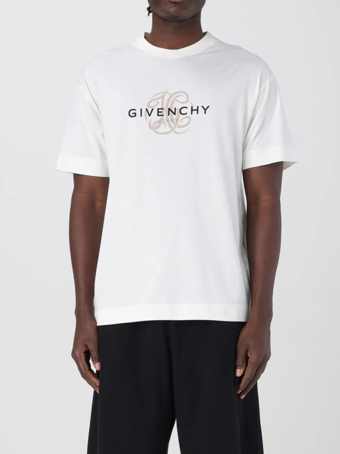 T-shirt in cotone con logo Givenchy