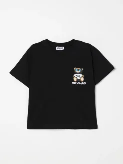 T-shirt in cotone con logo Teddy Moschino