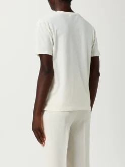 T-shirt in cotone con logo Twinset