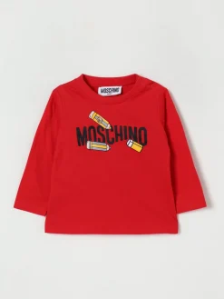 T-shirt in cotone con logo Moschino