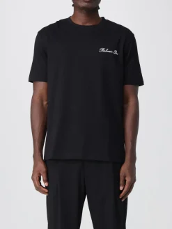 T-shirt in cotone con logo Balmain