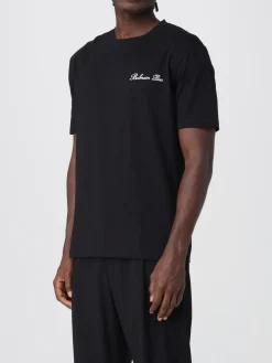 T-shirt in cotone con logo Balmain