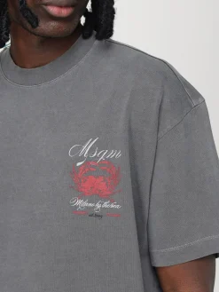 T-shirt in cotone con logo MSGM Kids