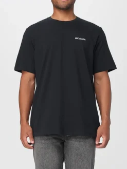 T-shirt in cotone con logo Columbia