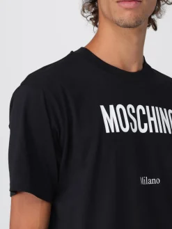 T-shirt in cotone con logo Moschino Couture