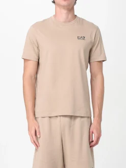 T-shirt in cotone con logo Ea7