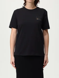 T-shirt in cotone con logo Twinset