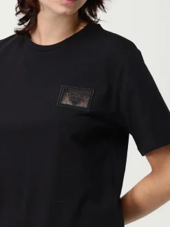 T-shirt in cotone con logo Twinset