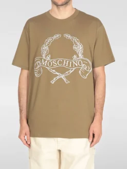 T-shirt in cotone con logo Moschino Couture
