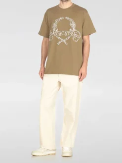 T-shirt in cotone con logo Moschino Couture