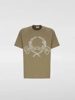 T-shirt in cotone con logo Moschino Couture