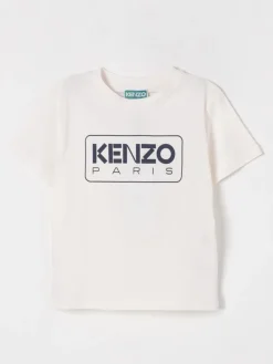 T-shirt in cotone con logo Kenzo Kids