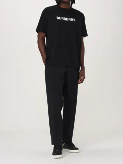 T-shirt in cotone con logo Burberry