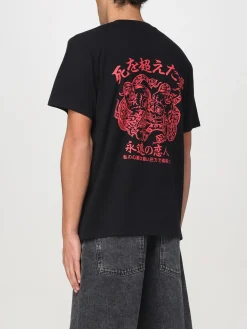 T-shirt in cotone con logo e stampa grafica Edwin