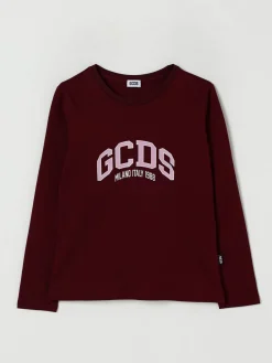 T-shirt in cotone con logo GCDS Junior