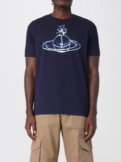 T-shirt in cotone con logo Vivienne Westwood