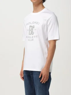 T-shirt in cotone con logo Brunello Cucinelli