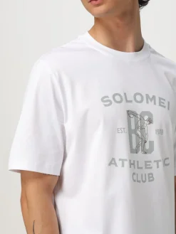 T-shirt in cotone con logo Brunello Cucinelli