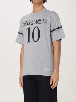 T-shirt in cotone con logo 10 Dolce & Gabbana