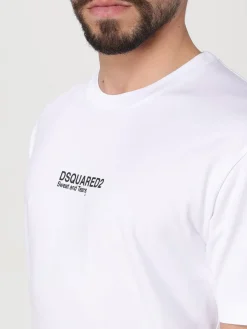 T-shirt in cotone con logo Dsquared2