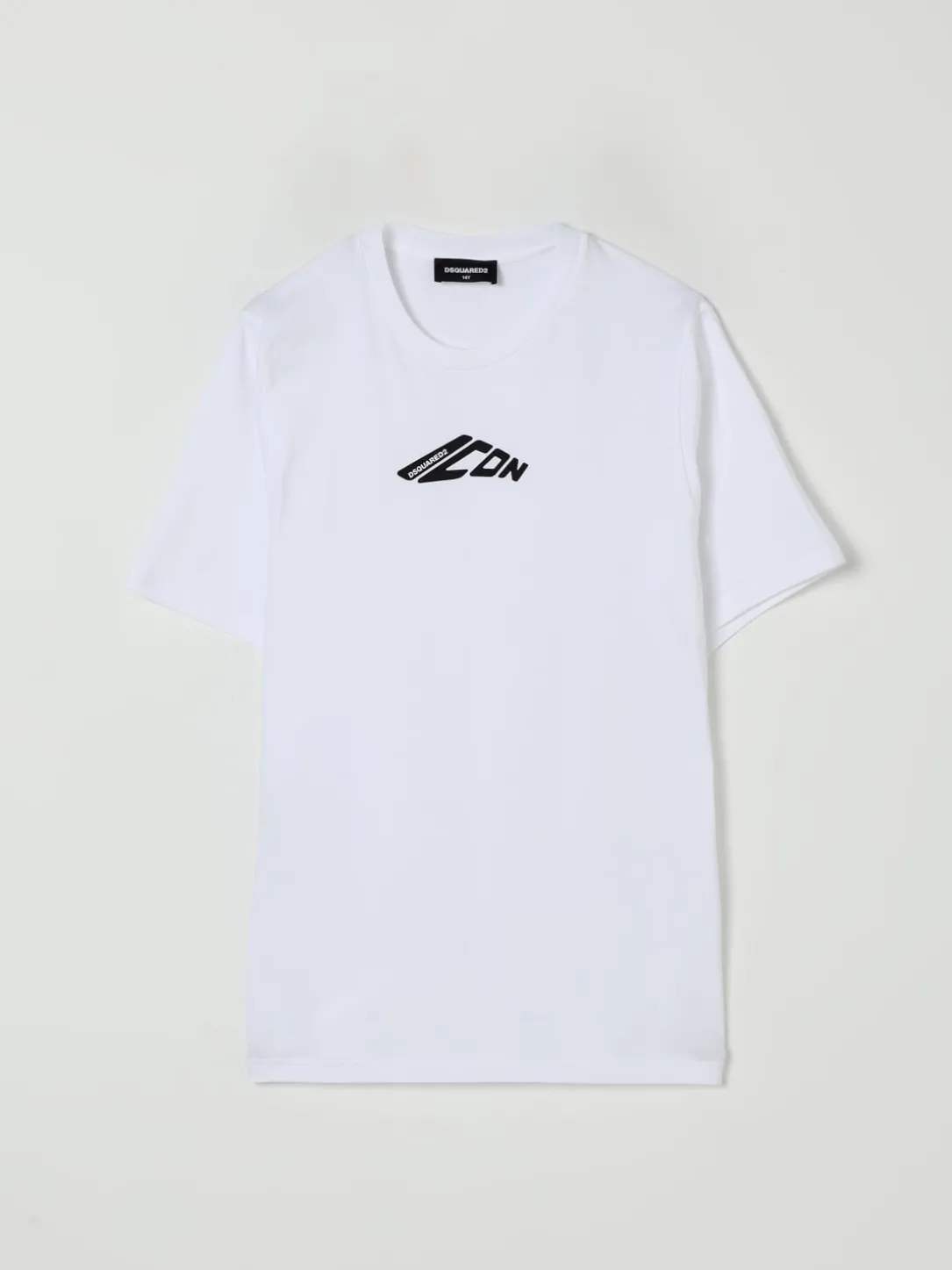 T-shirt in cotone con logo Icon DsQuared2