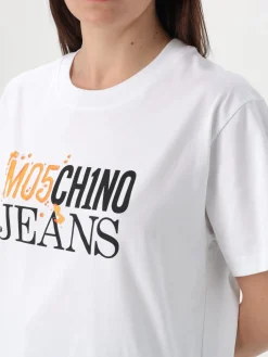 T-shirt in cotone con logo Moschino Jeans