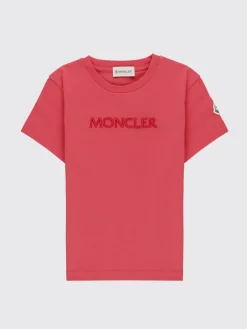 T-shirt in cotone con logo Moncler