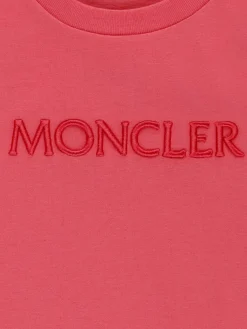 T-shirt in cotone con logo Moncler